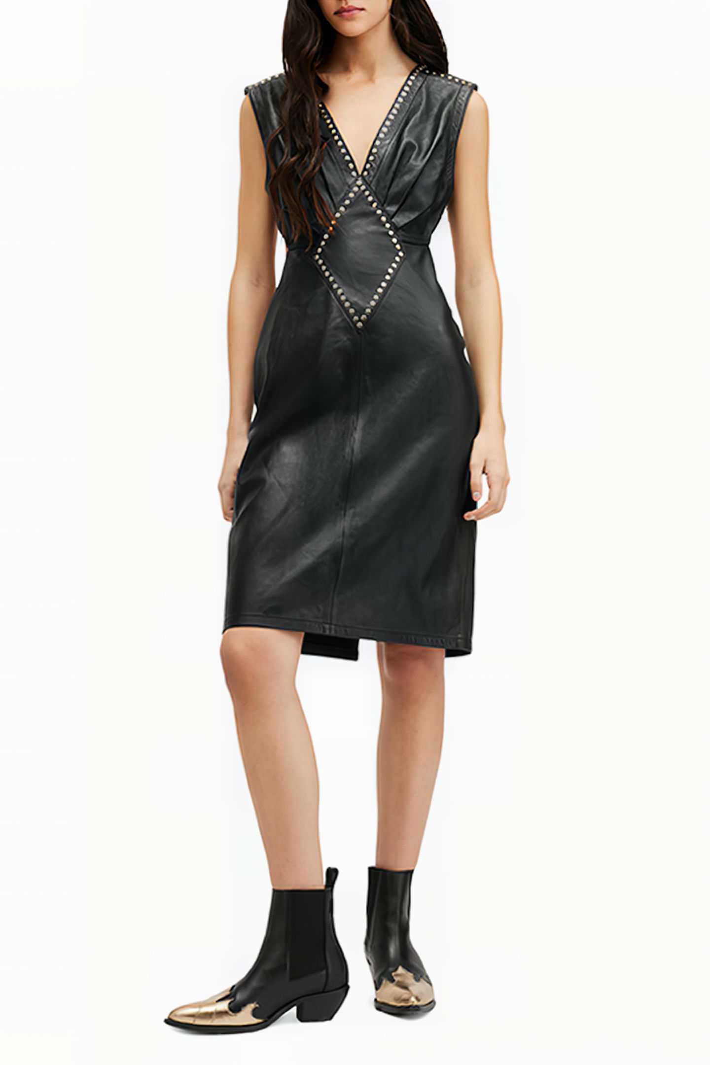 SYLA LEA STUD DRESS BLACK 1