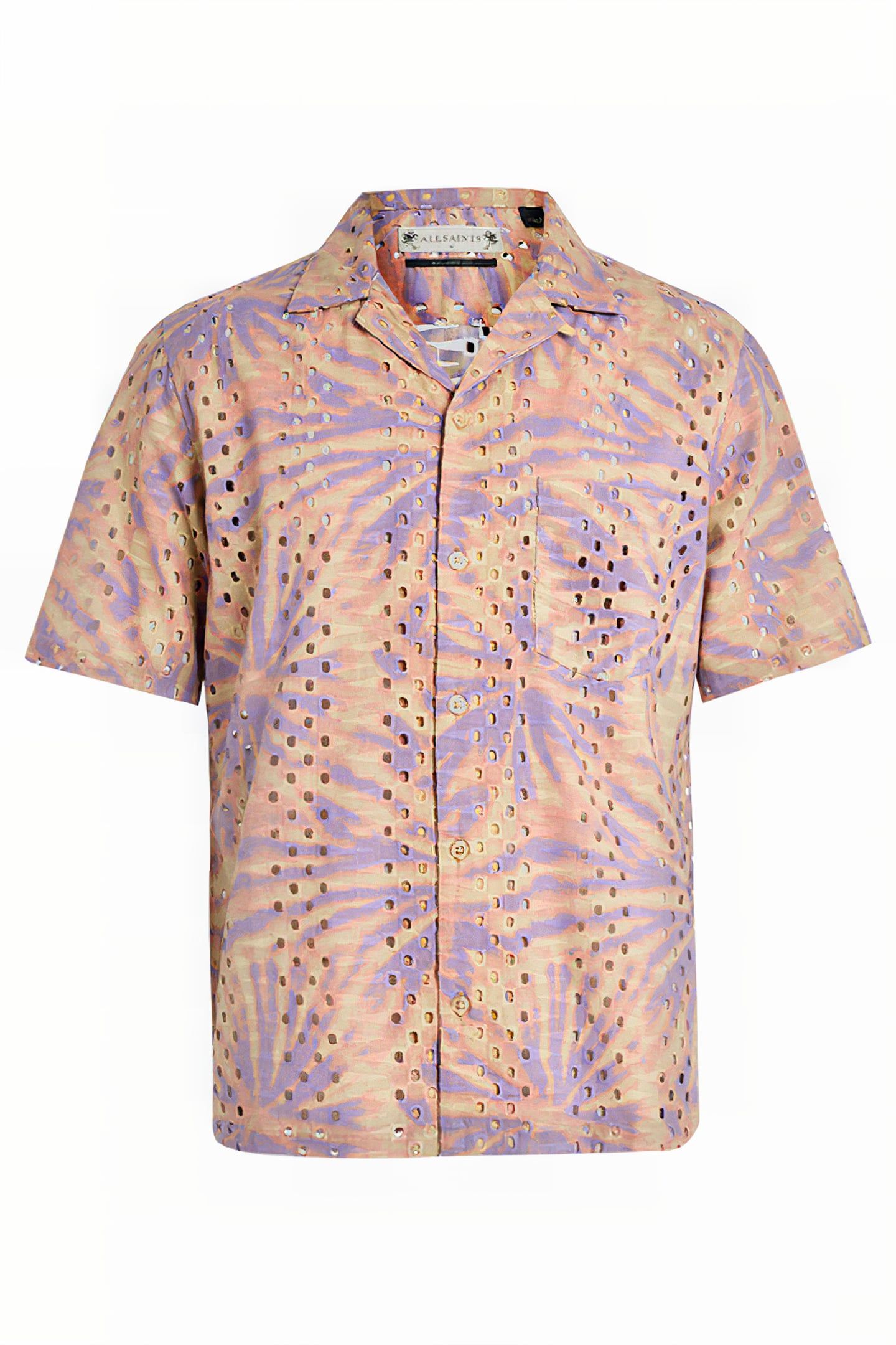YUCCA SS SHIRT PASTEL/SEPIA BRWN 4