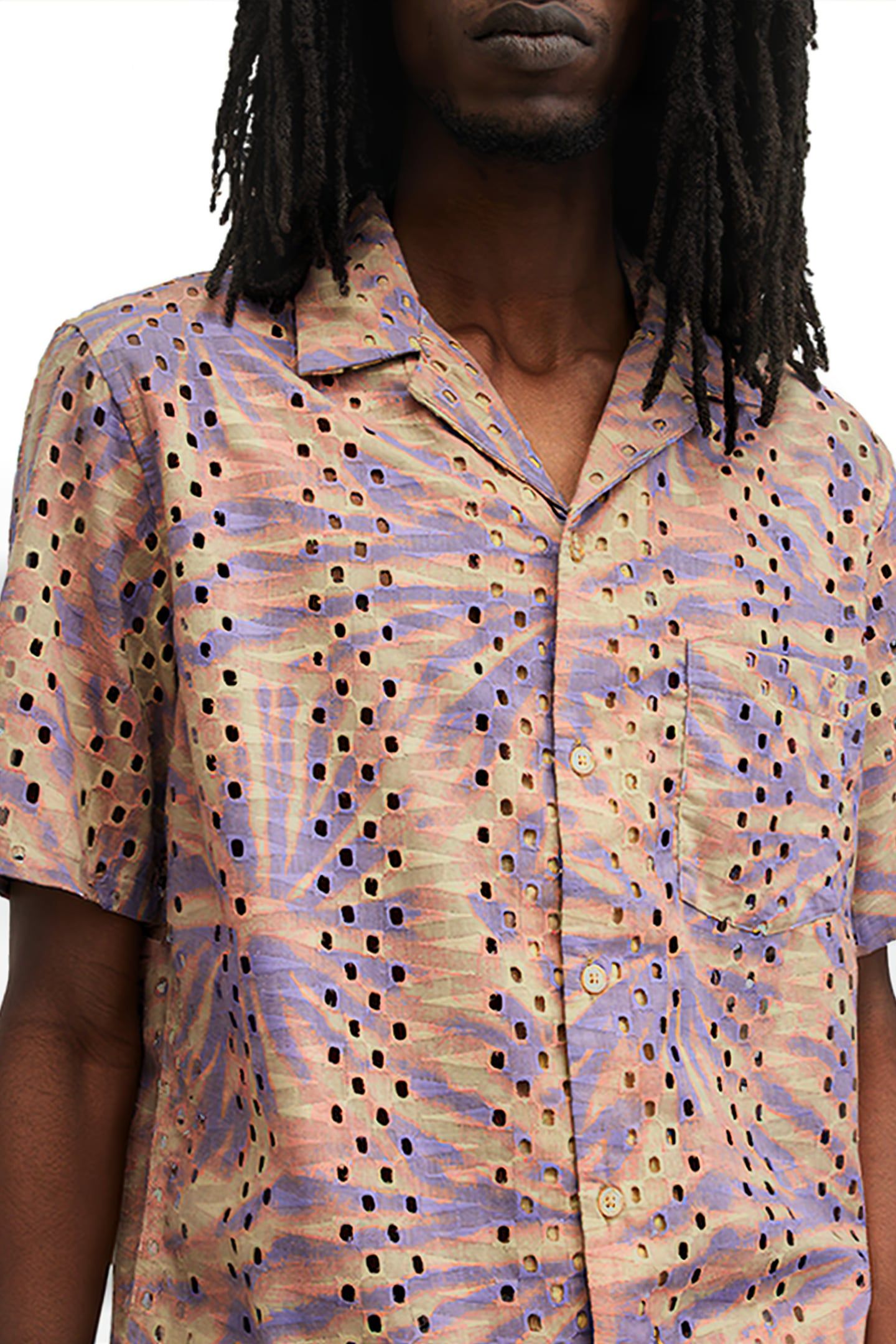 YUCCA SS SHIRT PASTEL/SEPIA BRWN 8