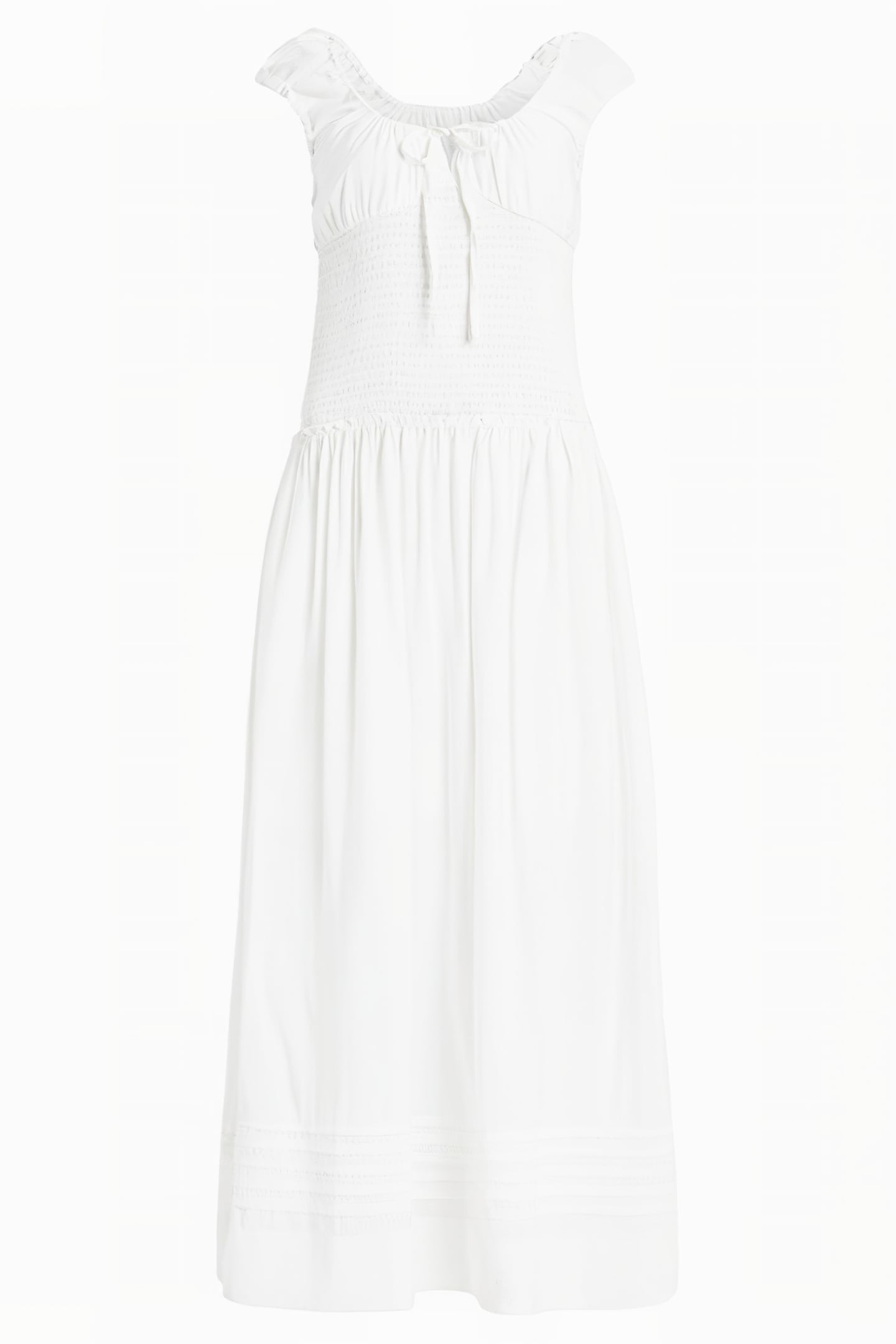 ELIZA MAXI DRESS CHALK WHITE 3