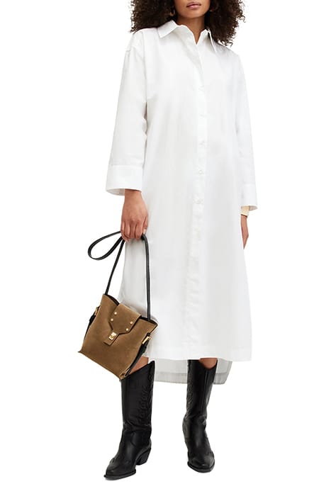 IMOGEN SHIRT DRESS CHALK WHITE 1