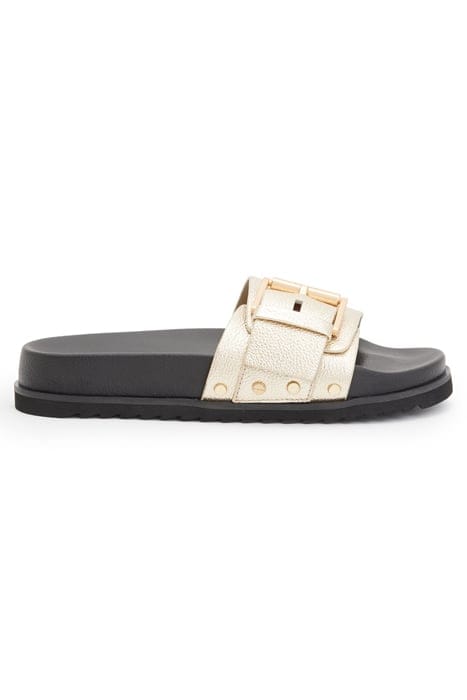 ELLIE STUD SLIDER METALLIC GOLD 1