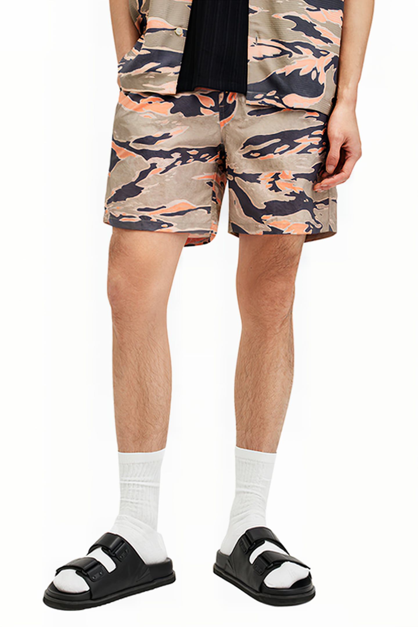 SOLAR CAMO SWIMSHORT WASHED BLACK 6