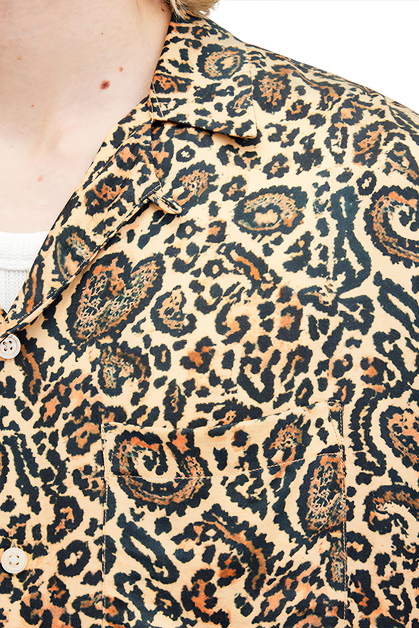 LEO PAISLEY SS SHIRT JET BLACK 6
