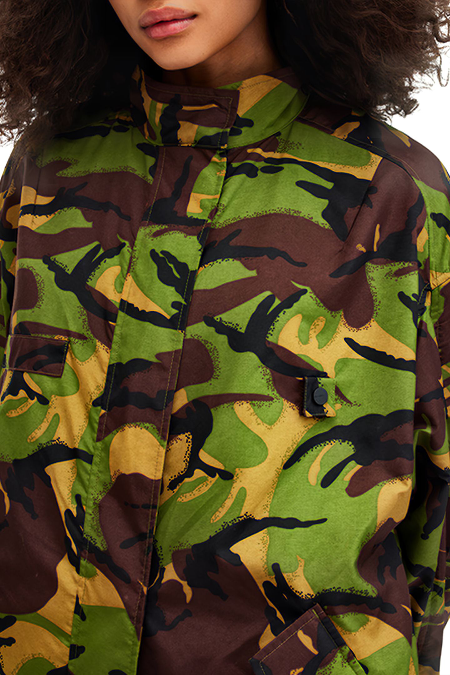 DANEYA CAMO PARKA KHAKI GREEN 7