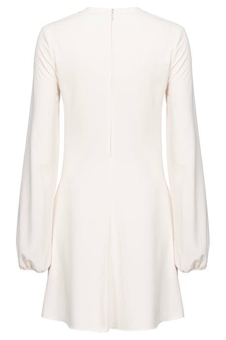 AFFABILE ABITO CREPE FLUIDO CON STRINGATURE SILK WHITE 2
