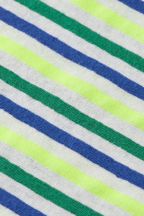 RELAXED-FIT YARN-DYED STRIPE COTTON-LINEN BLEND T-SHIRT OFF  3