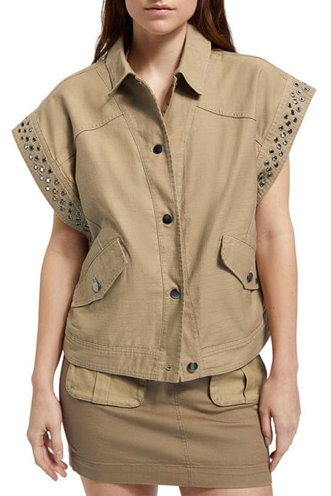 FESTIVAL JACKET WITH EYELETS LIGHT ARMY 1