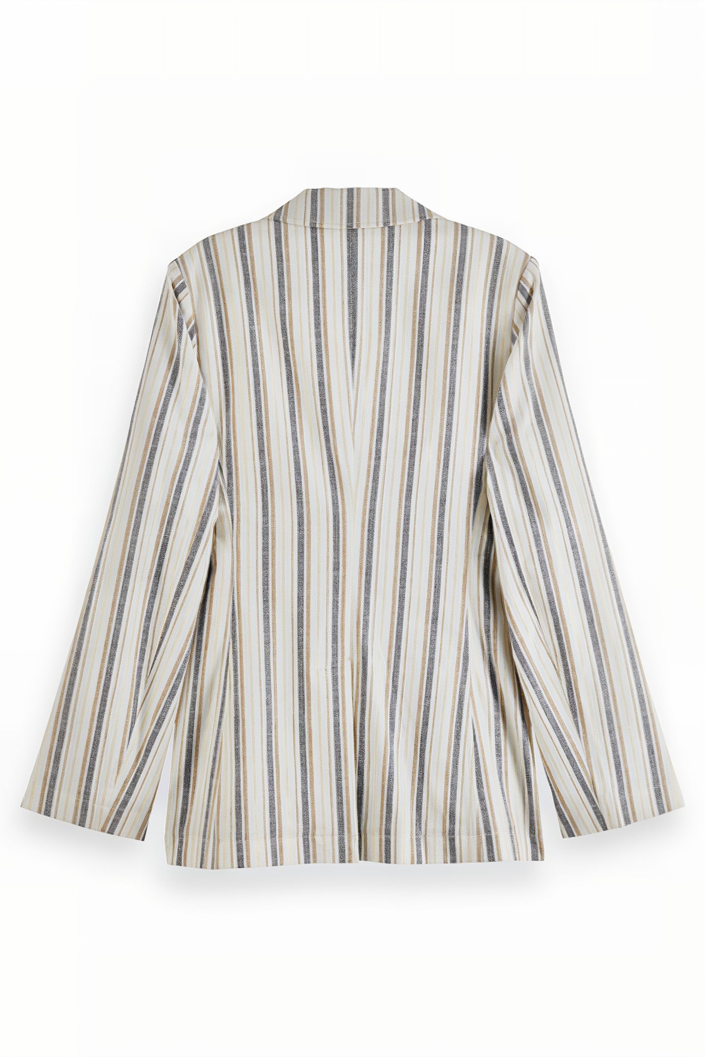 LUREX LINEN BLEND STRIPE BLAZER LUREX LINEN STRIPE 2