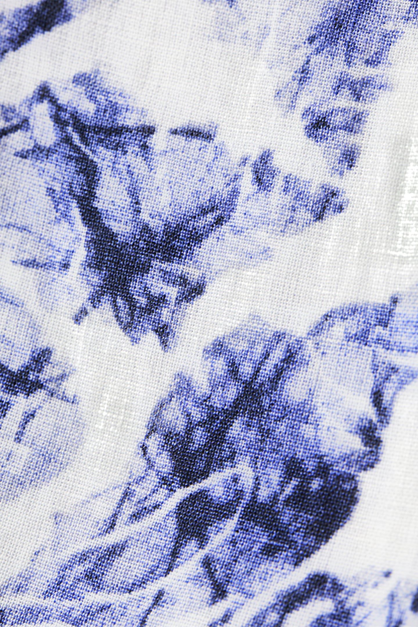 HIGH-RISE LINEN SHORT SHELL BATIK BLUE 9