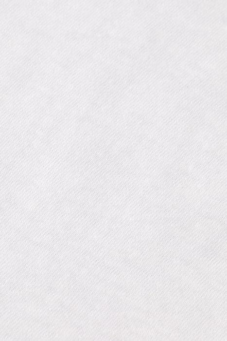 V-NECK LADDER DETAIL LOOSE FIT T-SHIRT WHITE 3