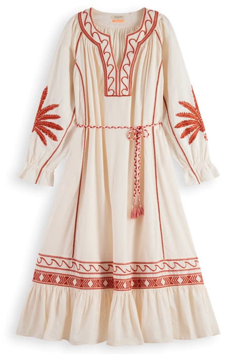 EMBROIDERED MAXI DRESS SOFT ICE 1