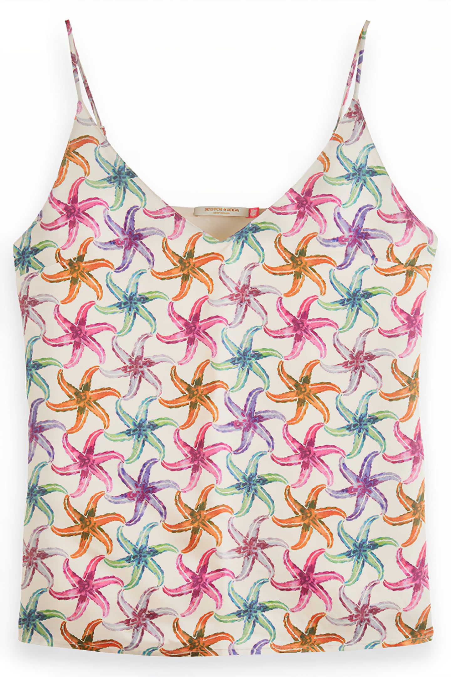 CAMISOLE WOVEN FRONT JERSEY BACK STARFISH 1