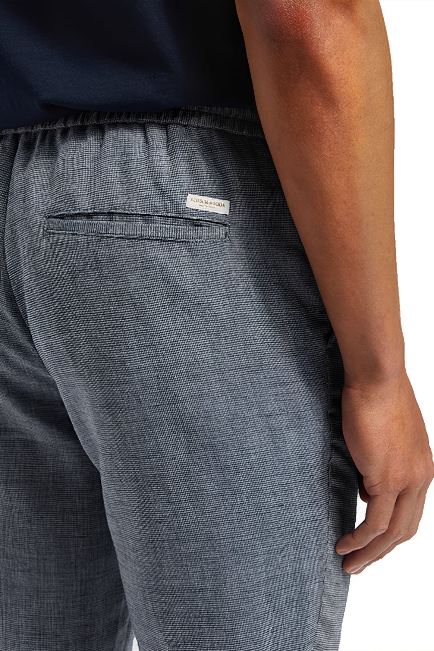 WARREN - STRAIGHT FIT YARN-DYE NAVY HERRINGBONE 7