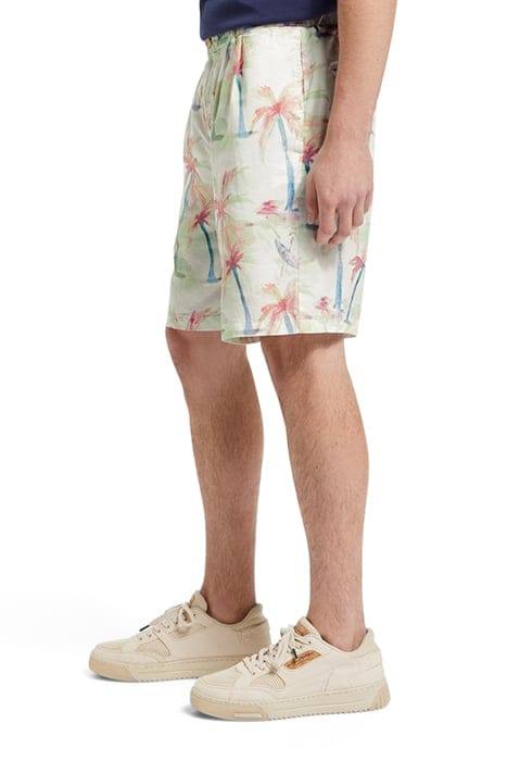 TWILT - PRINTED PLEATED BERMUD PALMTREE HAWAII AOP 6