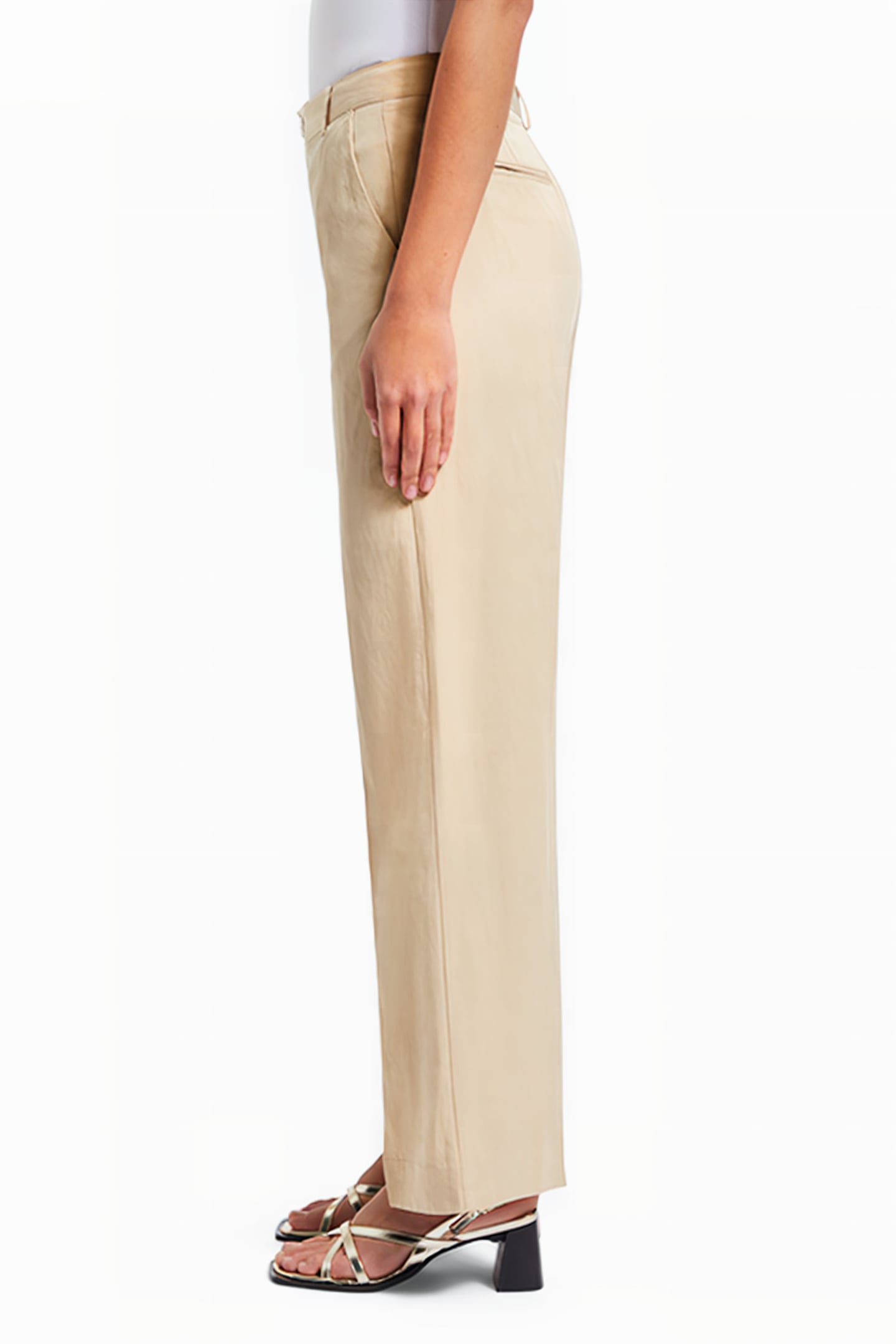 EDIE - HIGH RISE WIDE LEG TROUSERS MOCCA 5