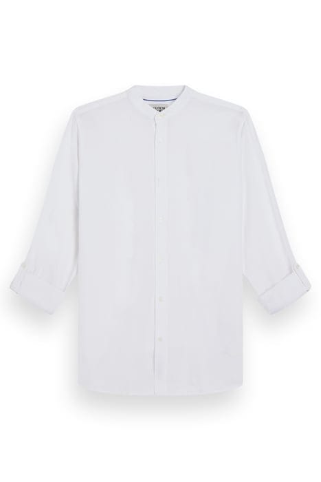 REGULAR FIT COTTON LINEN SHIRT WHITE 4