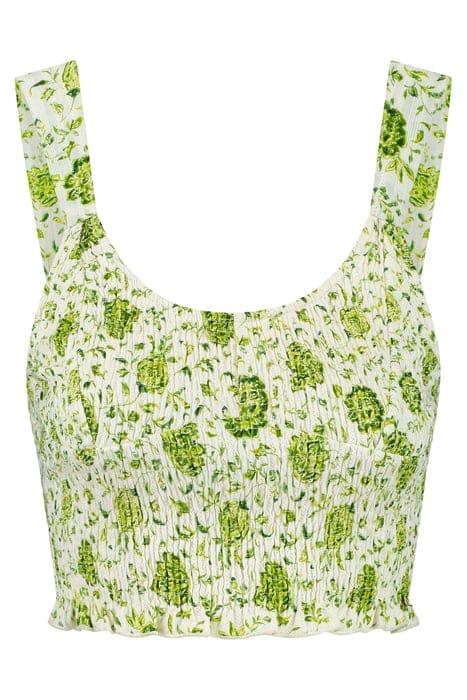 ILONA TOP BOTANIC FLOWER GREEN BOTANIC PASSIFLORA 4