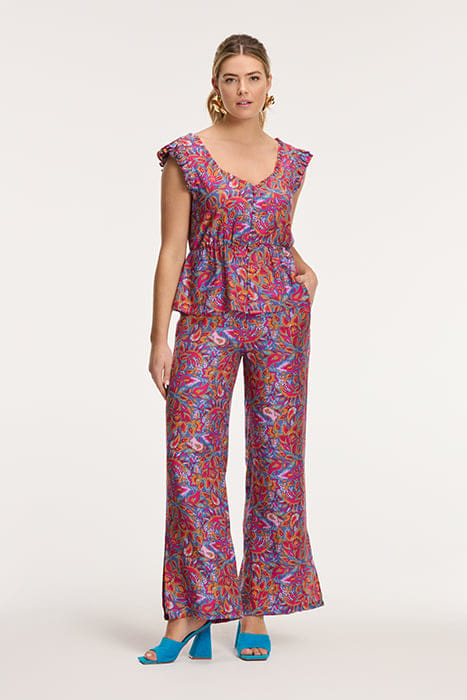 MEREL TROUSERS SICILIAN FLOWER PURPLE SICILIAN FLOWER 6