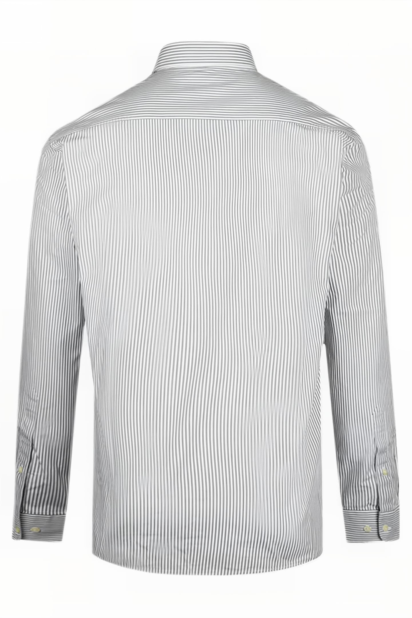 STRIPED POPLIN SHIRT DARK SAGE 2