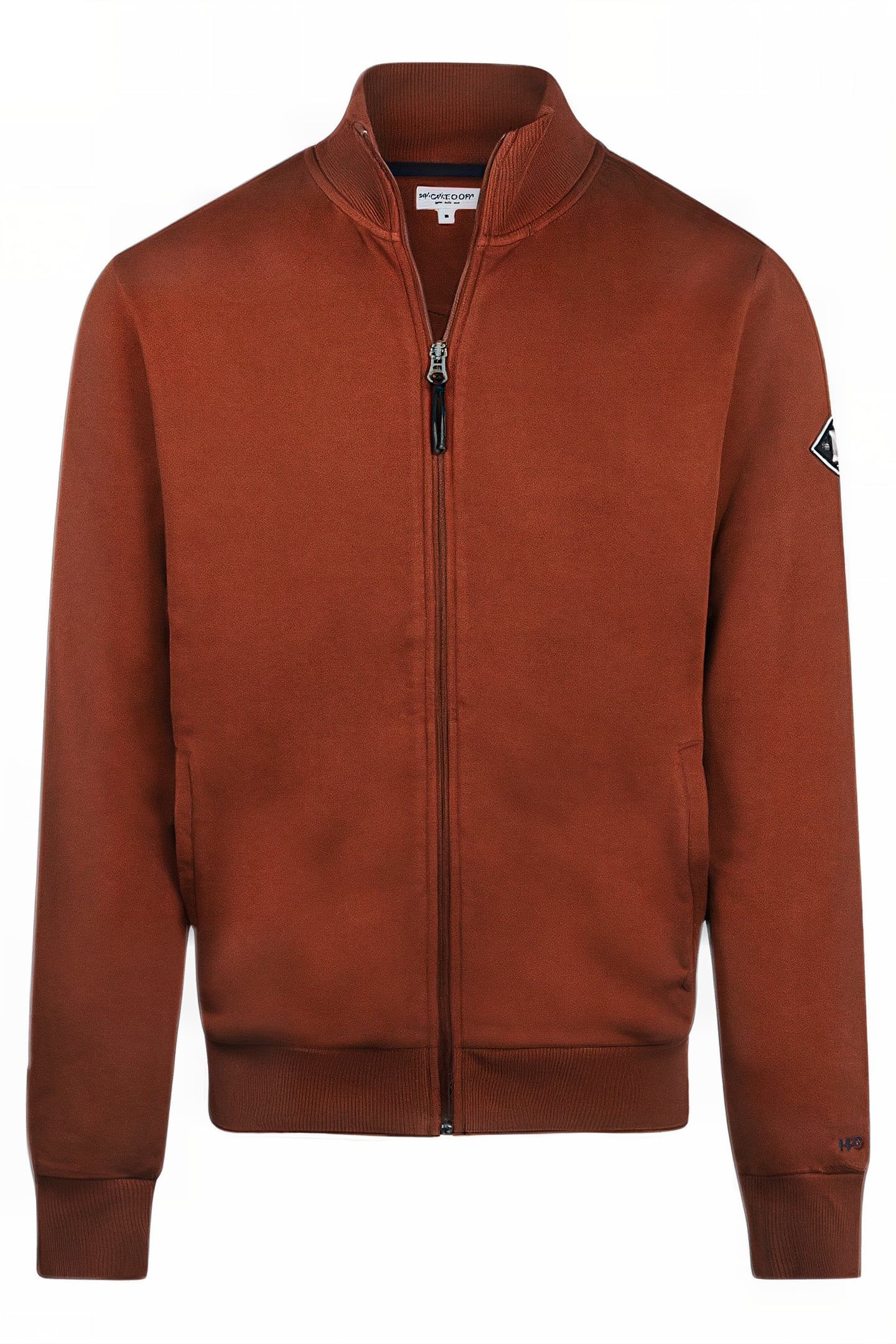 ZIP THRU SWEATSHIRT CHESNUT 1