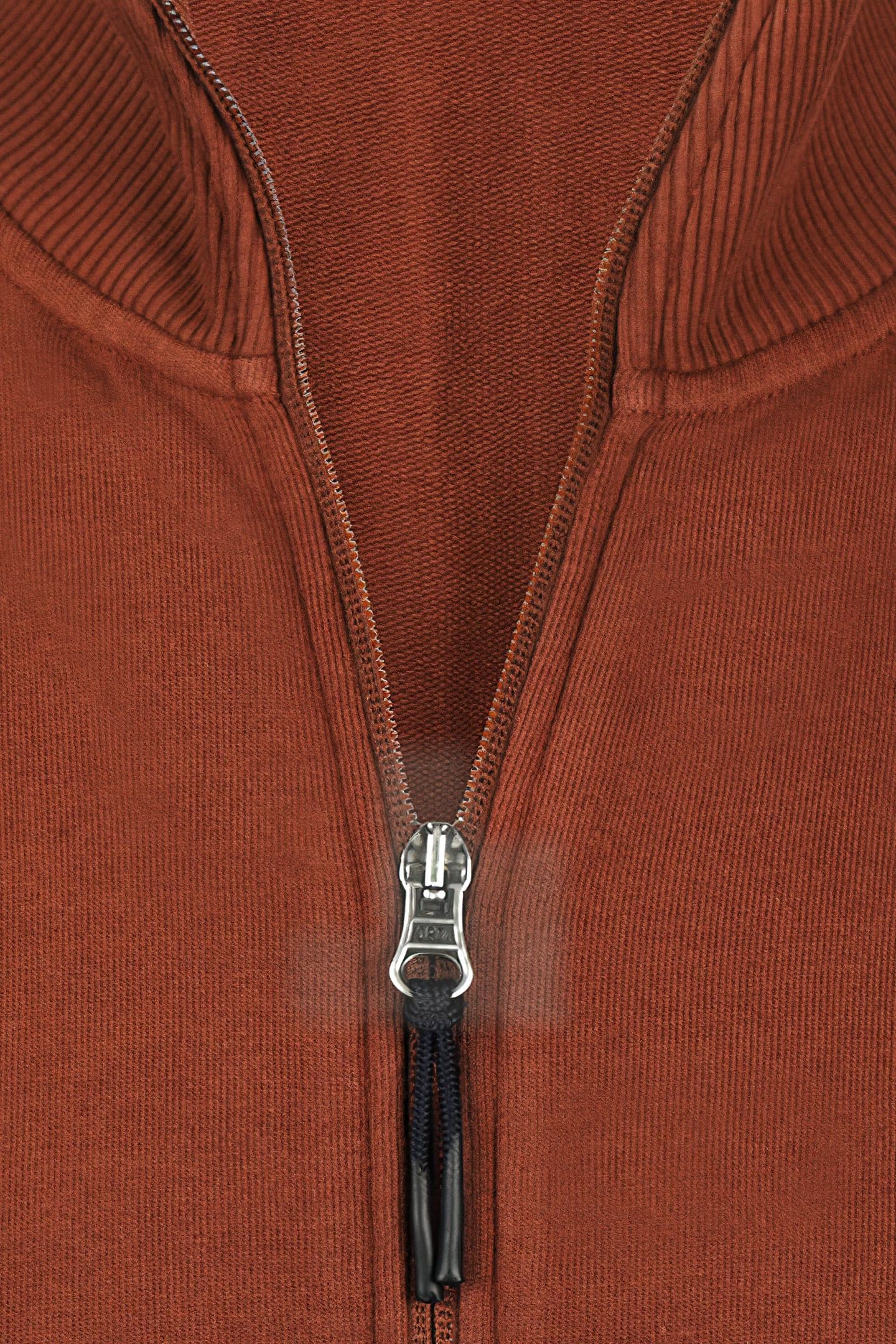 ZIP THRU SWEATSHIRT CHESNUT 3