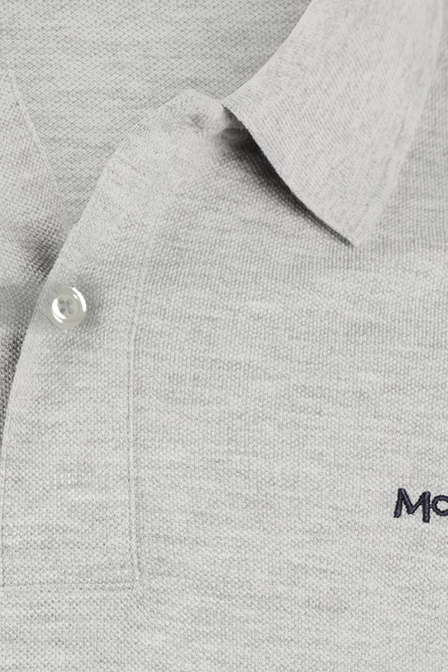 LONG SLEEVE POLO MEDIUM GREY MELANGE 3