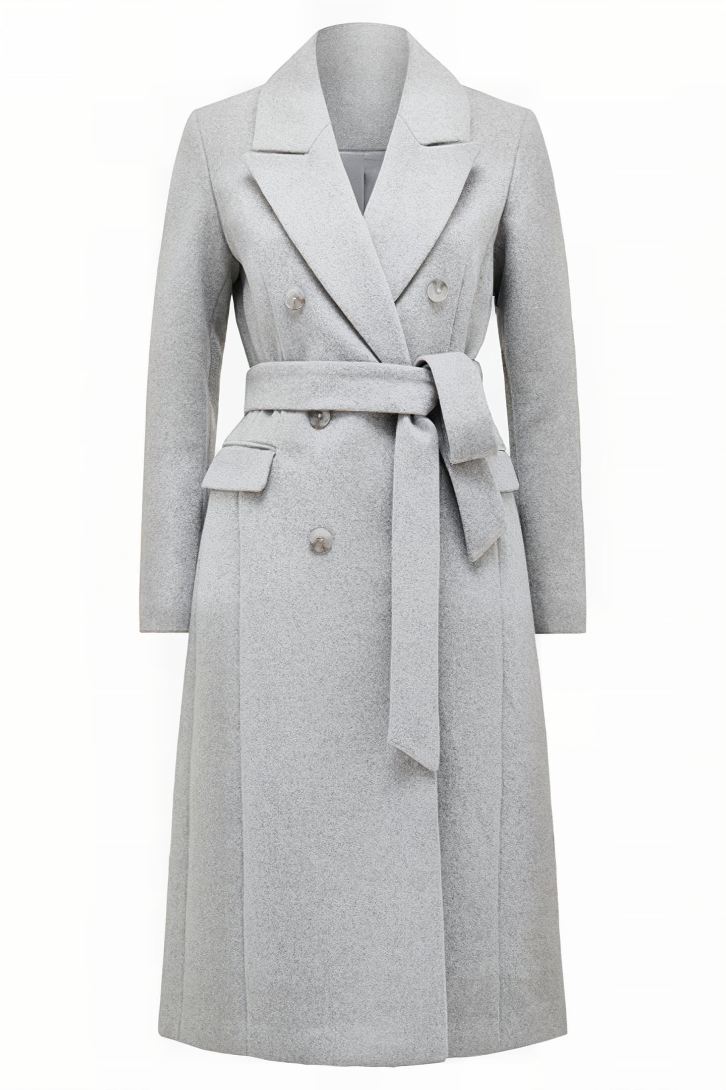 CHARLOTTE WRAP COAT GREY 3