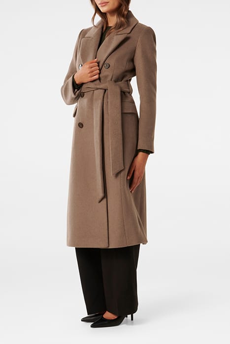 CHARLOTTE PETITE WRAP COAT ASH BROWN 4