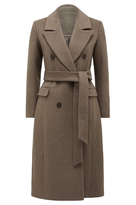 CHARLOTTE PETITE WRAP COAT ASH BROWN 3