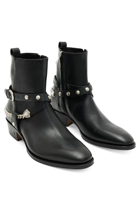LUDLOW DOUBLE BELT ZIP BOOT BLACK 1