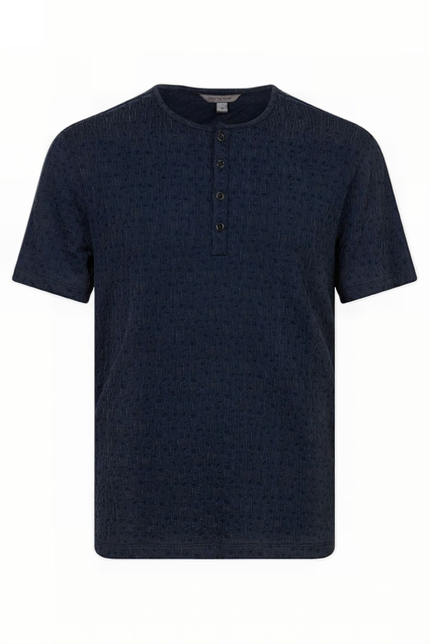 STANTON REGULAR FIT SS HENLEY WITH TEXTU INK BLUE 1