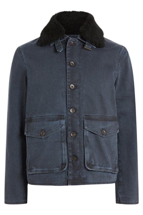 TURNBULL COAT - BUTTON CLOSURES CONTRAST DARK NAVY 1