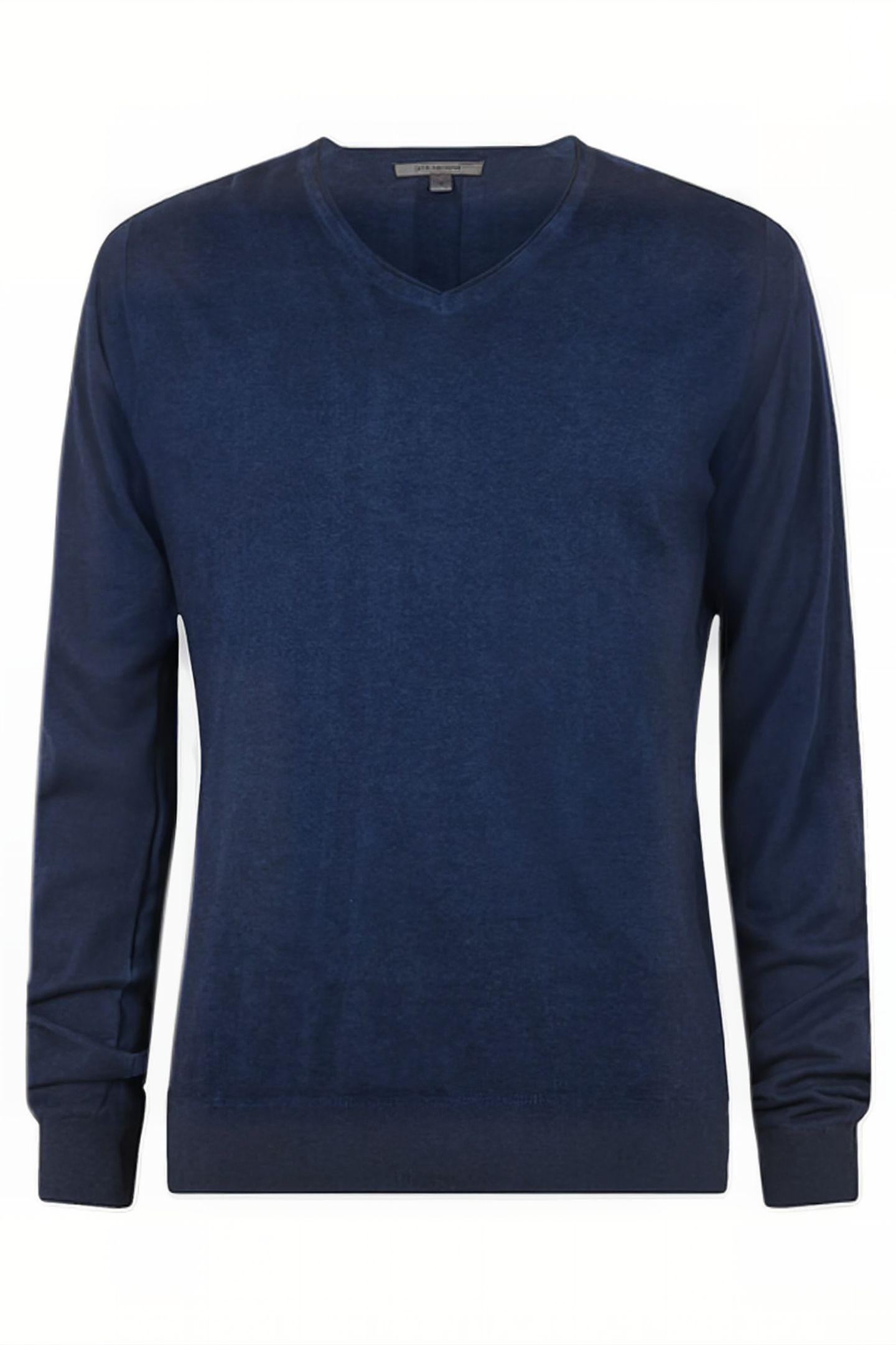DREW LS SILK BLEND MAGIC WASH VEE DARK NAVY 1