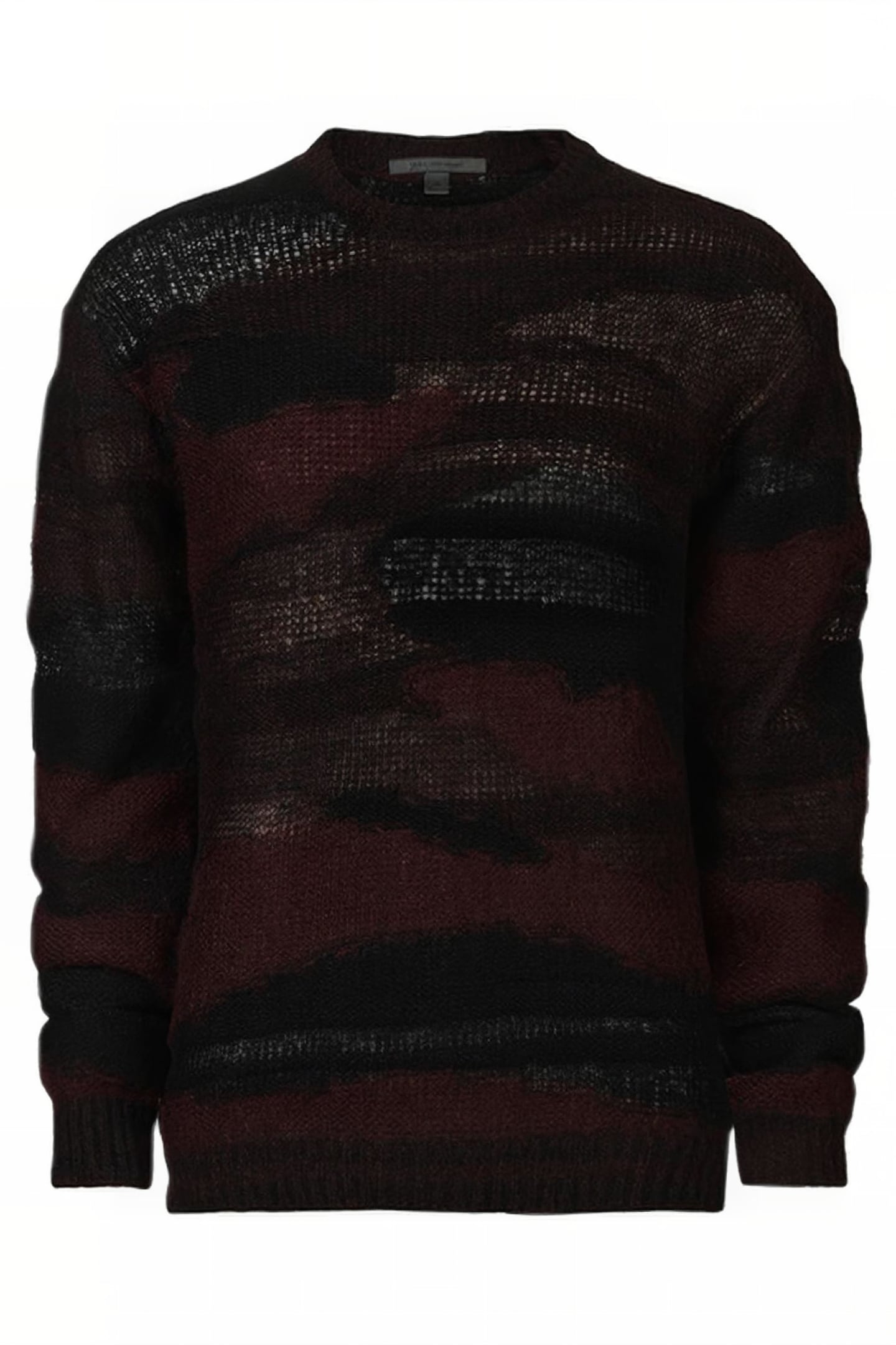 STANLY EASY FIT LS CREW WITH INTARSIA DARK PLUM 1