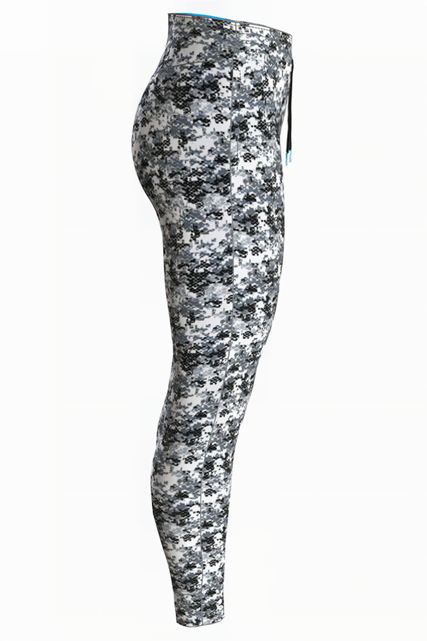 W GYM SPACER PANT CAMOU BLACK 4
