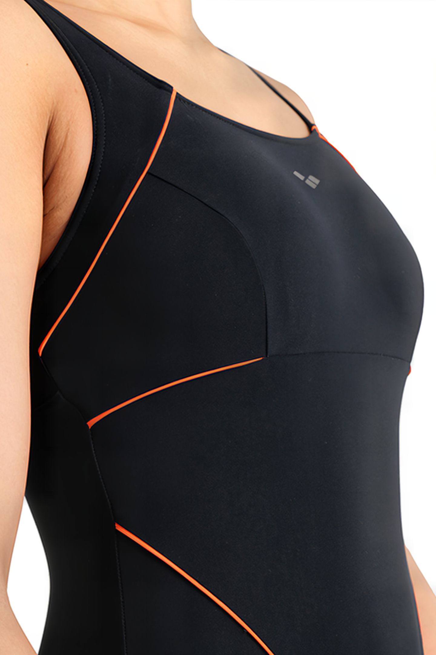 W JEWEL ONE PIECE BLACK-PEONIA RED 6