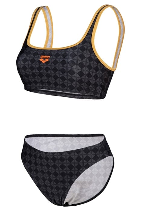 WOMEN'S ARENA 50TH BIKINI BRALETTE BLACK MULTI-GOLD 6