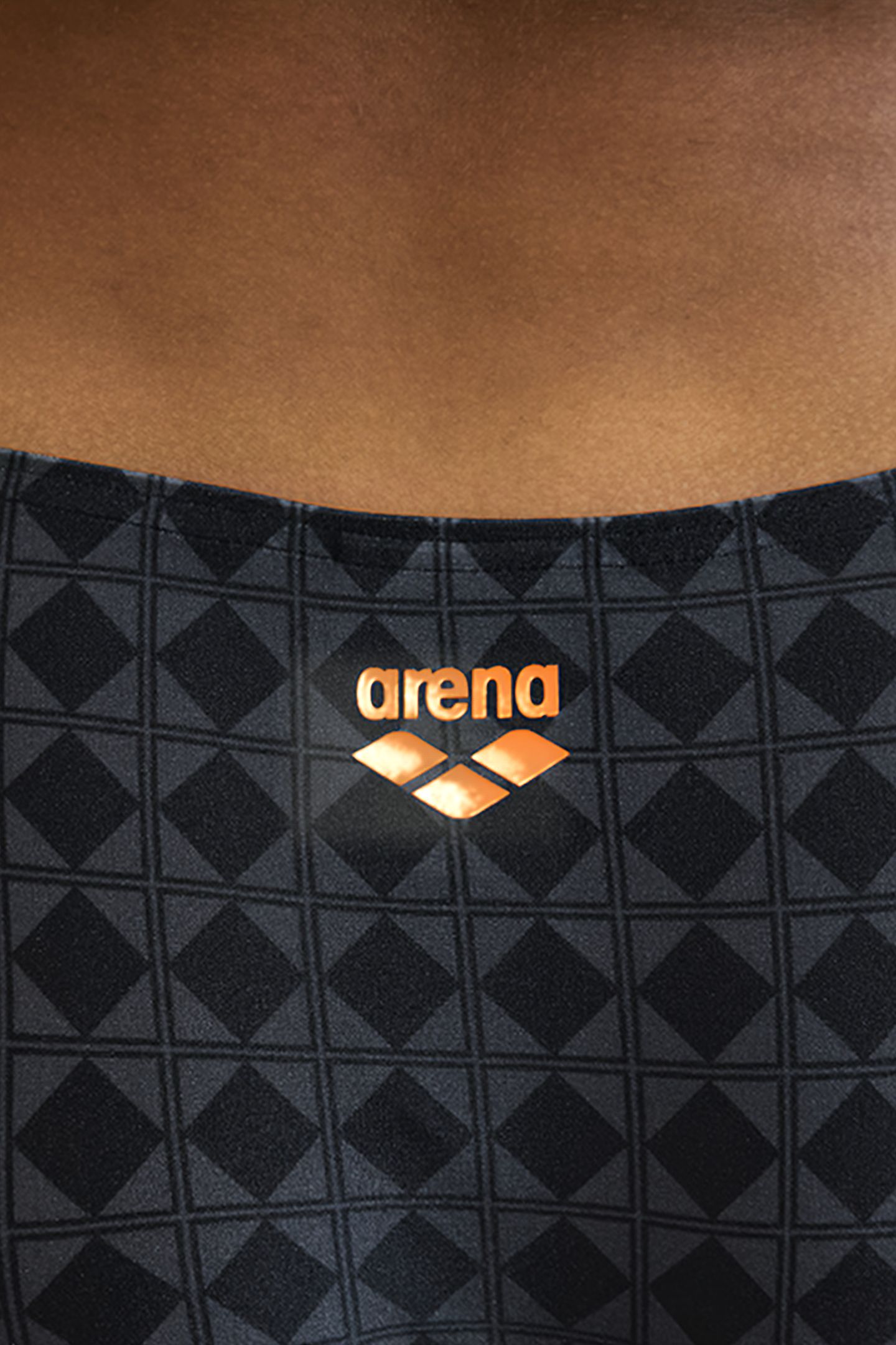WOMEN'S ARENA 50TH BIKINI BANDEAU BLACK MULTI-GOLD 9