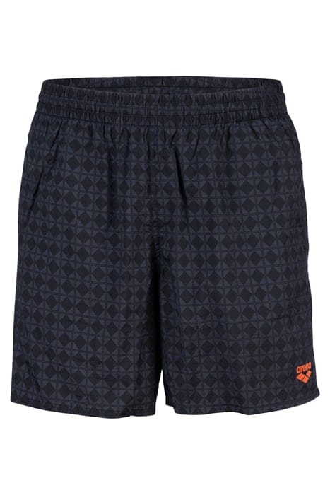 MEN'S ARENA 50TH BEACH BOXER BLACK MULTI-BLACK-WHITE 4