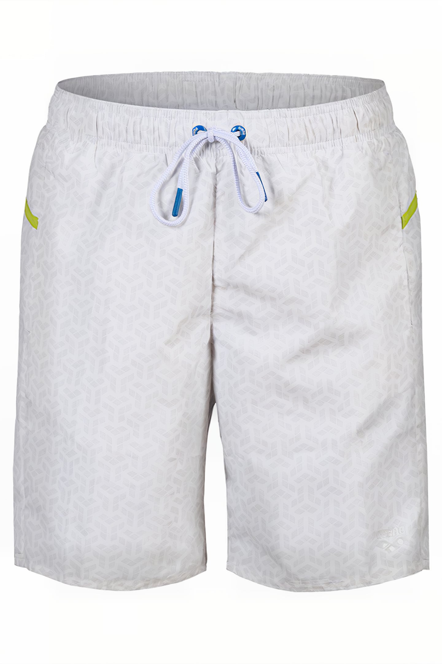 MEN'S ARENA PRO_FILE BEACH BERMUDA PRINT WHITE-SOFT GREEN 3