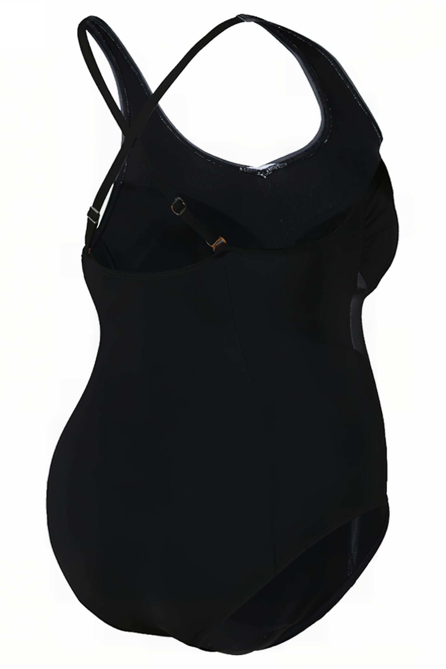 W ISABEL LIGHT CROSS BACK ONE PIECE PLUS BLACK-WHITE 7