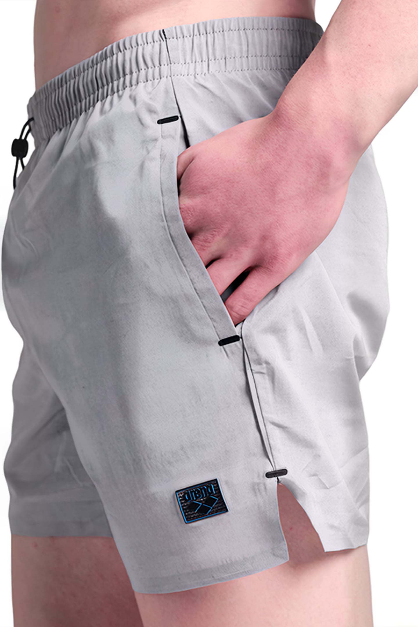 MEN'S ARENA TECH WOOL SHORT LIGHT GREY 5
