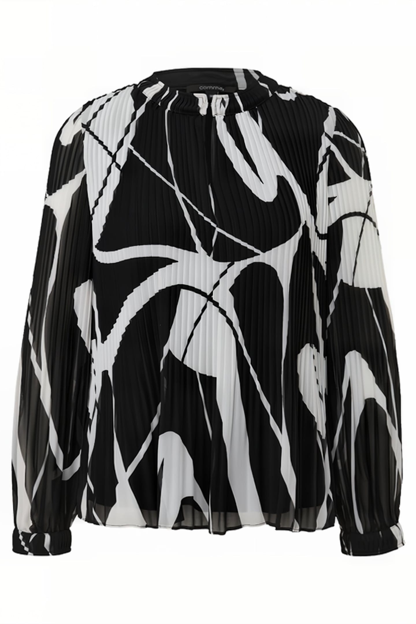 COMMA BLOUSES GREY/BLACK 4