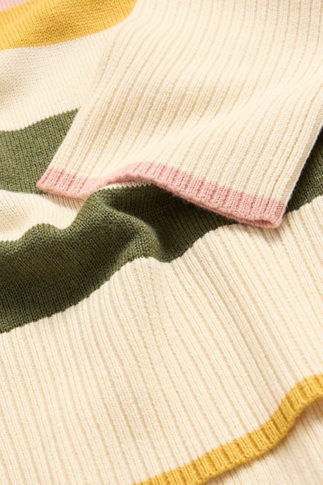 OLIVE STRIPE JUMPER NATURAL 4