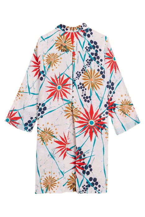 BLAIRE LINEN TUNIC IVORY PRINTED 3