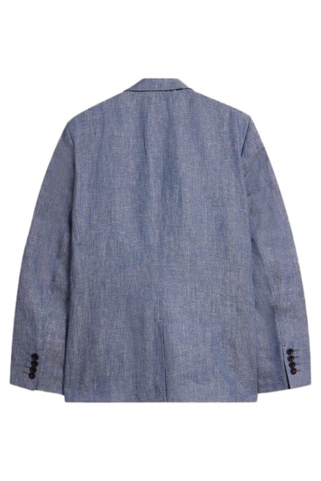 LINEN BLAZER MID BLUE 3