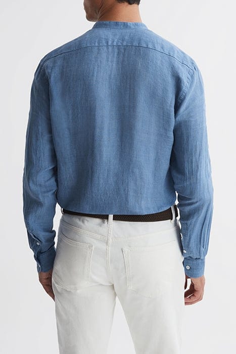 OCEAN-LS STRIPE LINEN GRA AIRFORCE BLUE 2
