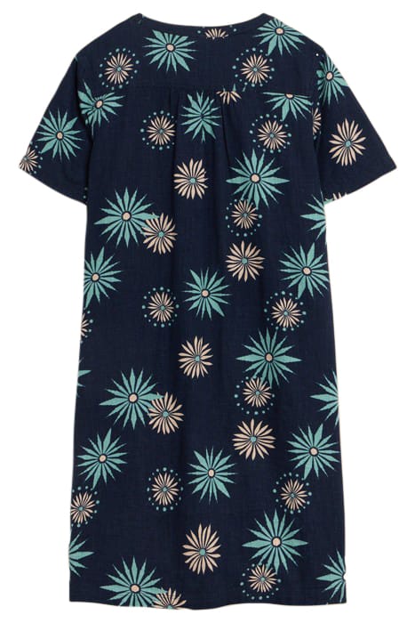 LYDIA SHIFT DRE NAVY PRINTED 3