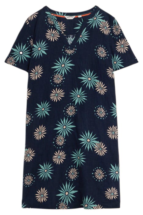 LYDIA SHIFT DRE NAVY PRINTED 2